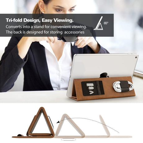 iPad 9.7 / 10.2 / 10.5 / 11" (19cm x 26cm x 7mm) PU Læder Shockproof Tablet Sleeve - Sort