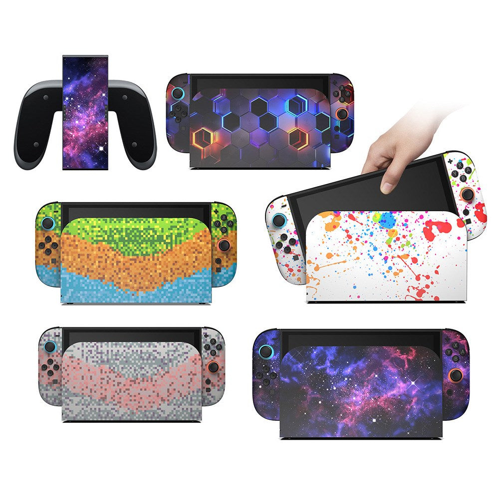 Nintendo Design Patterns Nintendo Switch 2 Dekorativ Full Fit Skin - Pattern | TABLETCOVERS.DK