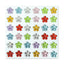 Multifarvet Selvklæbende Krystal 3D Stickers - 36 stk - Blomster