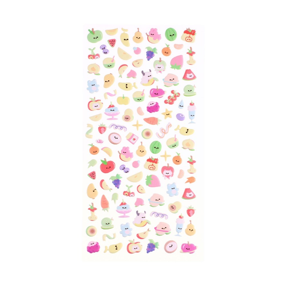 Mini 3D Bubble Foam Stickers til MacBook / Tablet - Blandet Frugt
