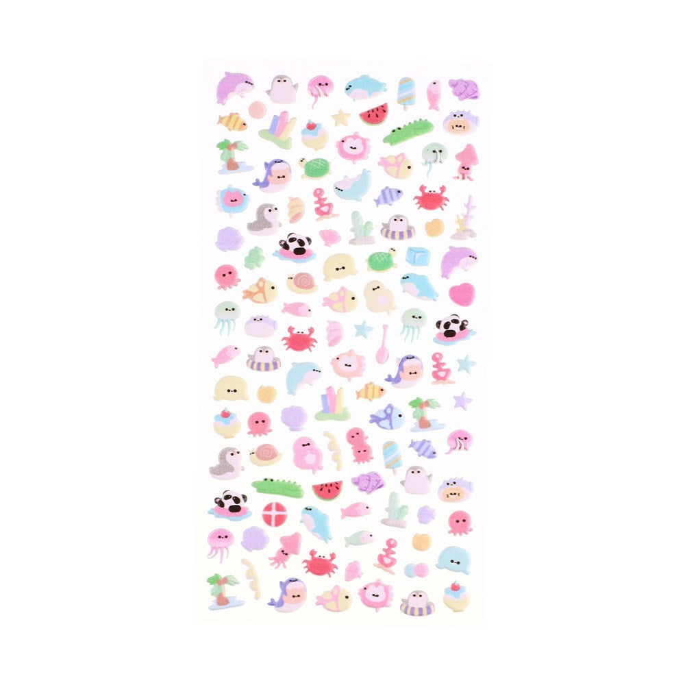 Mini 3D Bubble Foam Stickers til MacBook / Tablet - Blandet Havdyr