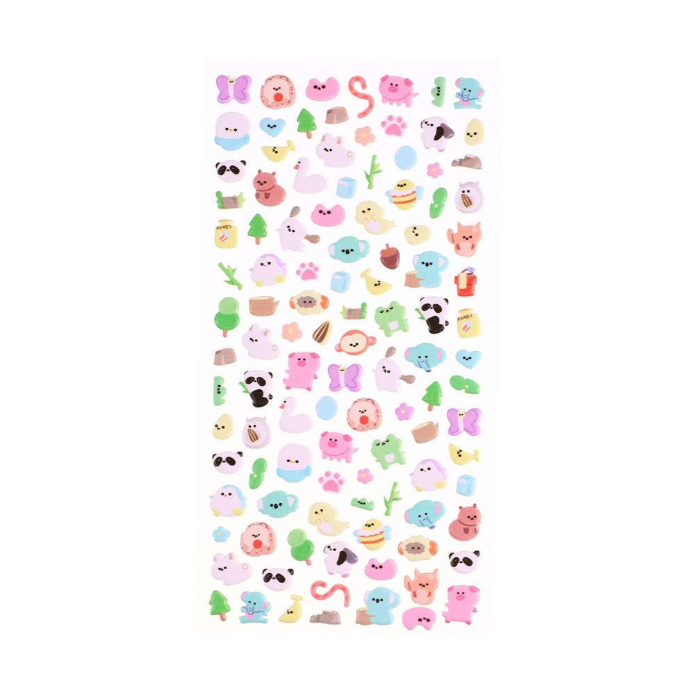 Mini 3D Bubble Foam Stickers til MacBook / Tablet - Blandet Dyr