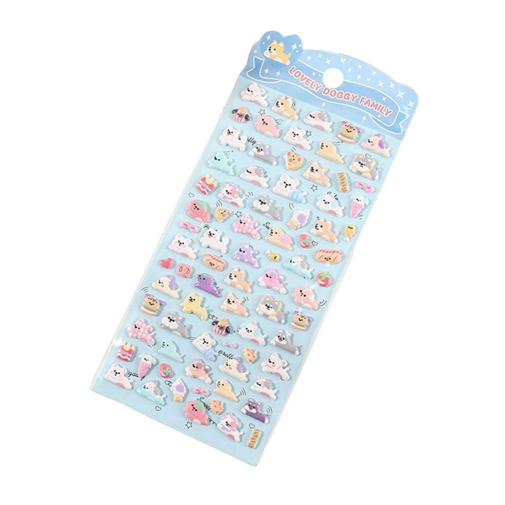 Mini 3D Bubble Foam Stickers - Hunde & Mad