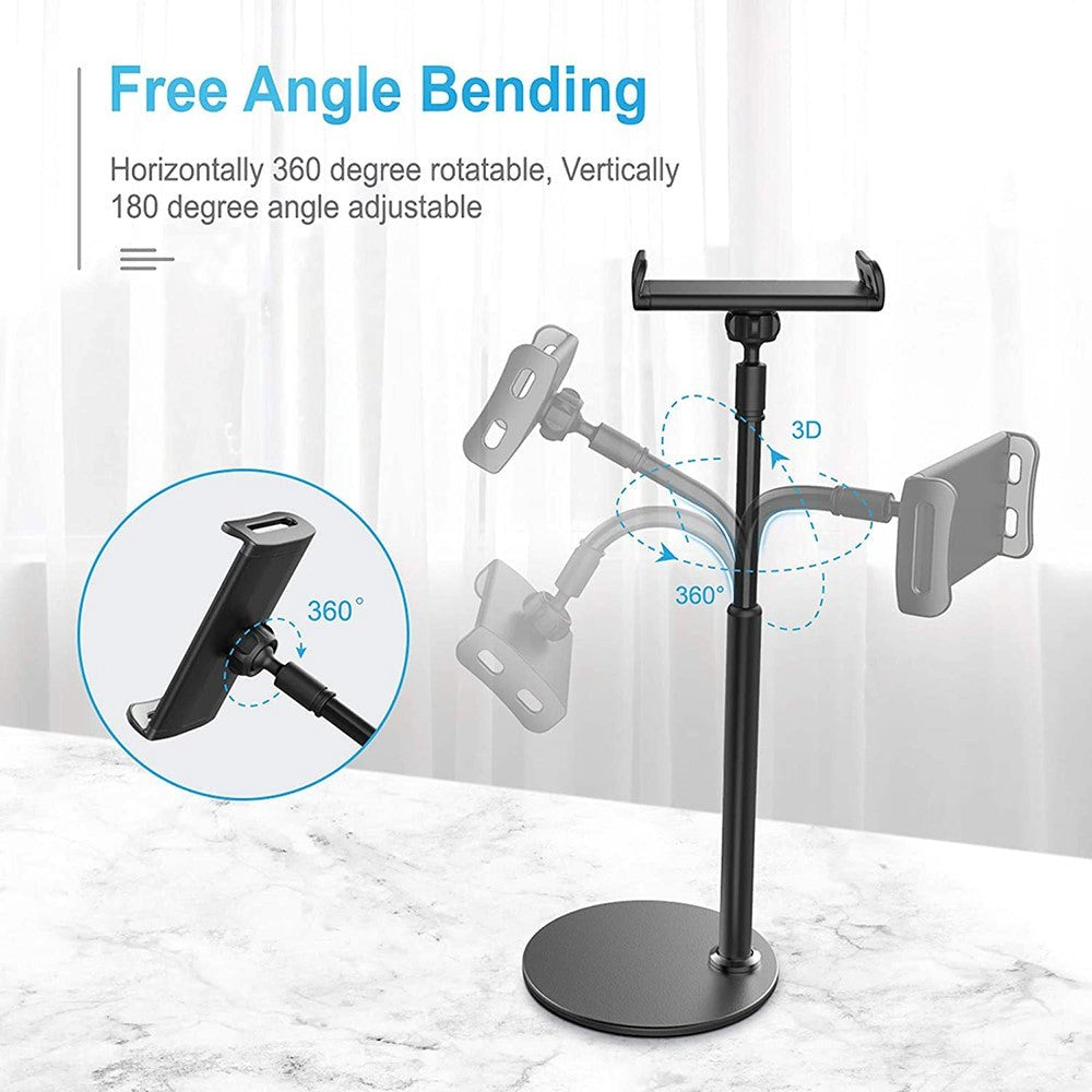 Tabletholder Til Bord m. 360° Rotation - Sort