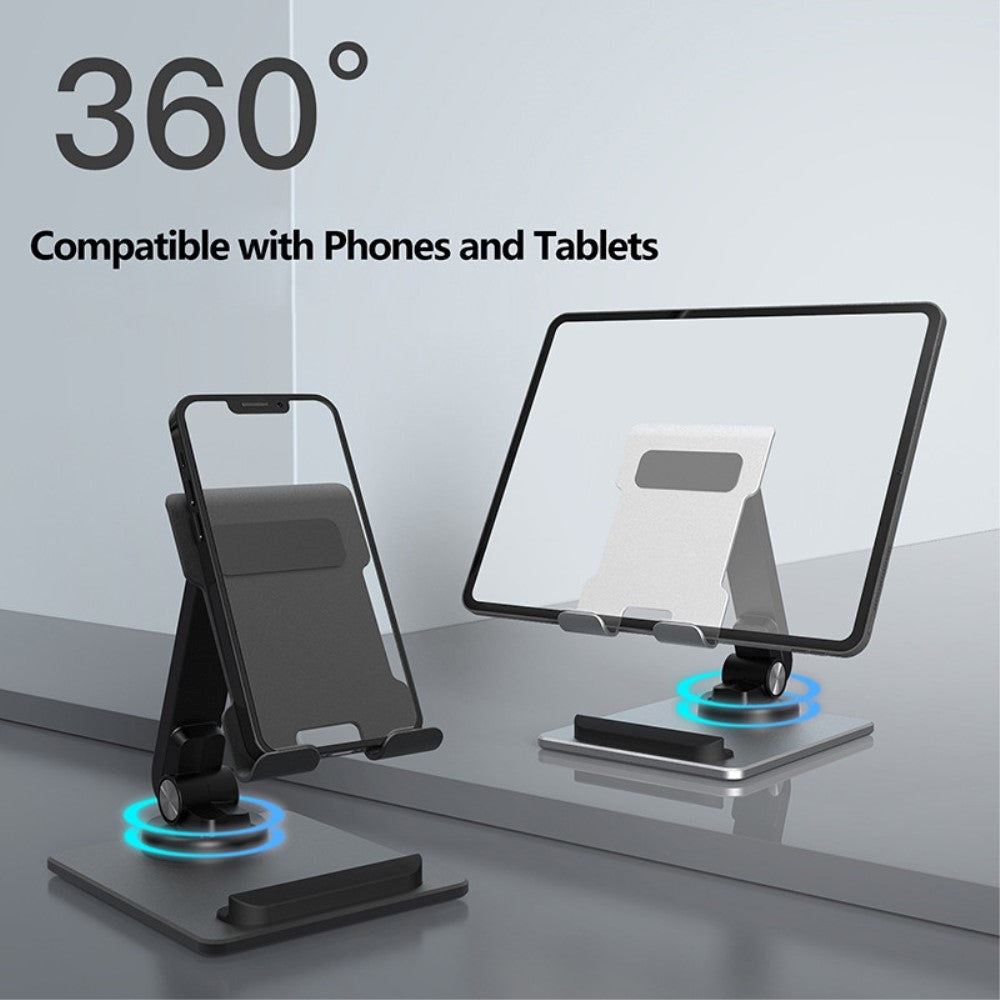 Roterbar Aluminium Stander Til Mobil / Tablet - Space Grey