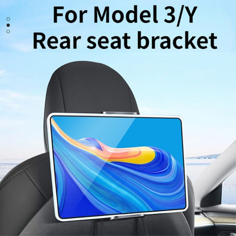 Tesla Model 3 (2017-22) / Model Y (2021-22) - Mobil / Tablet holder til Bagsædet - Sort