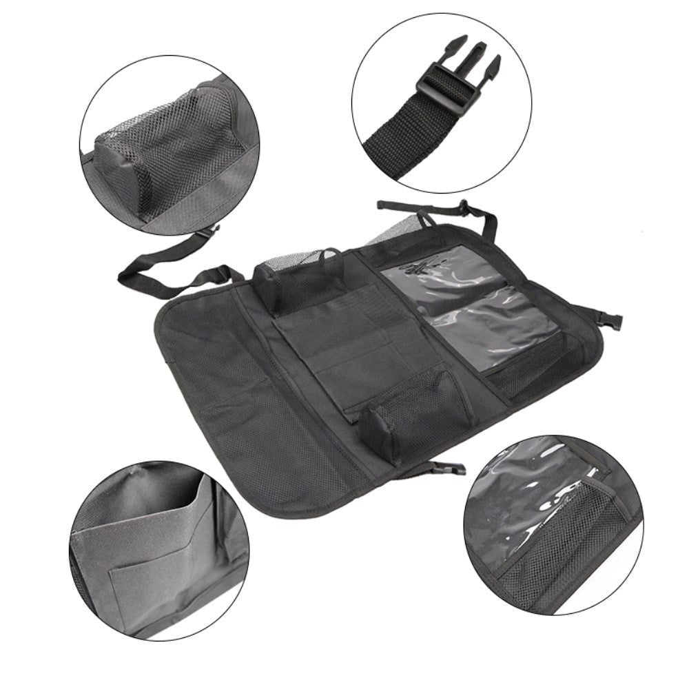 Bagsæde Organizer m. Tablet Holder - Sort