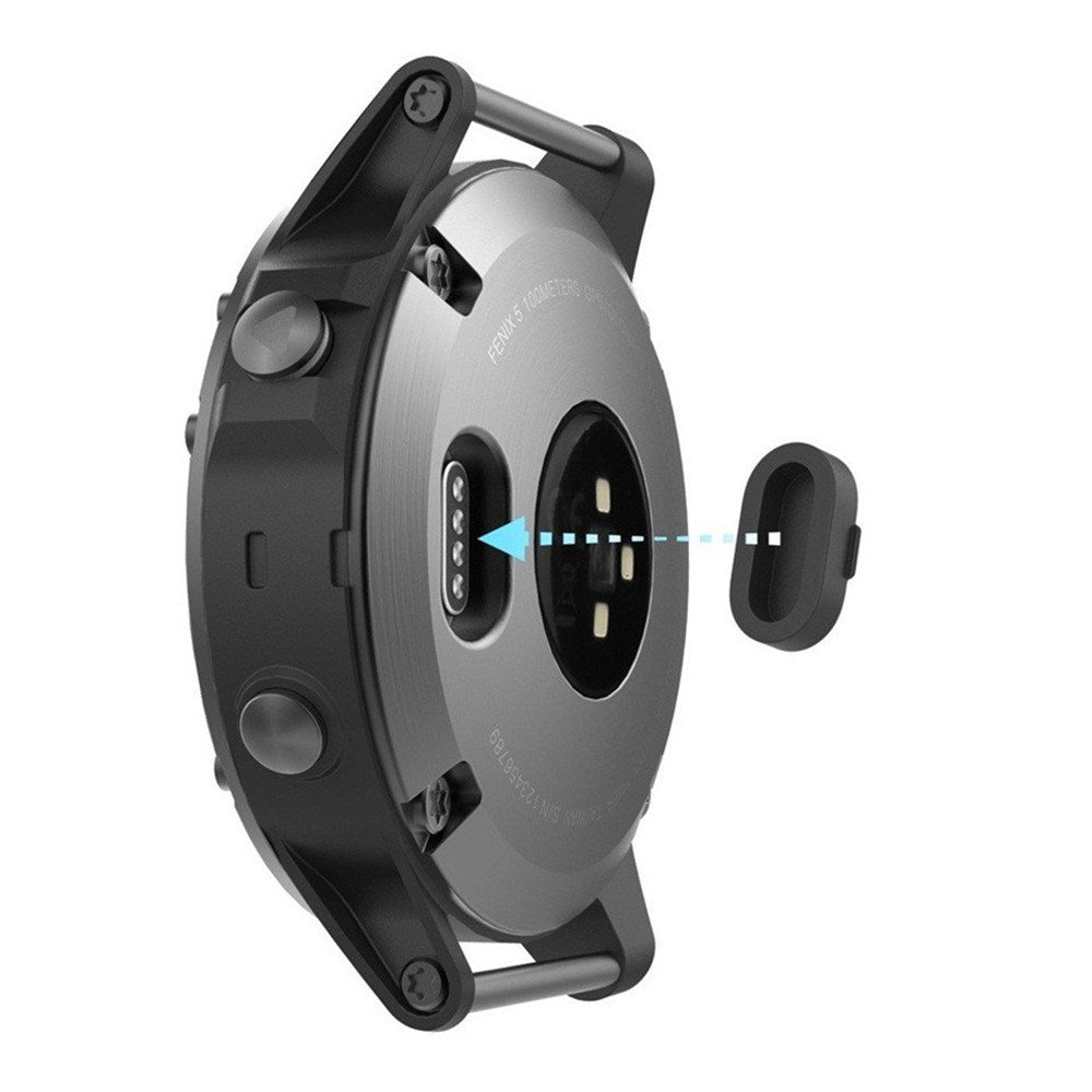 Universel Silikone Støvbeskytter til Garmin Smartwatch - 2 stk - Hvid