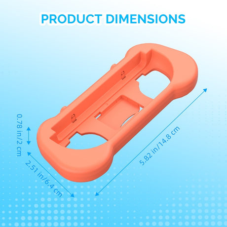 Ergonomisk Holder til Nintendo Switch 2 Controller - 2 stk - Blå / Orange