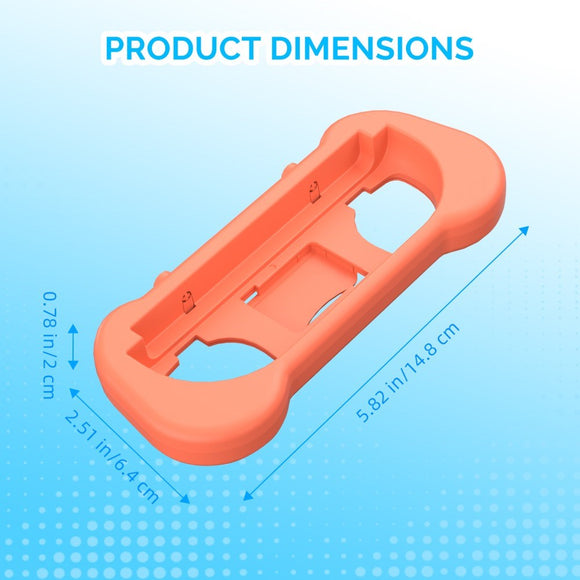 Ergonomisk Holder til Nintendo Switch 2 Controller - 2 stk - Blå / Orange