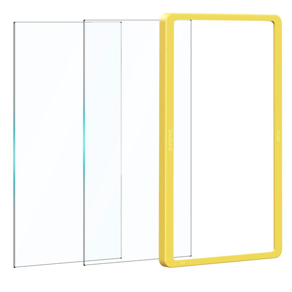 Nintendo Switch 2 Skærmbeskyttelsesglas m. Monteringsramme - 2 stk. - Gennemsigtig