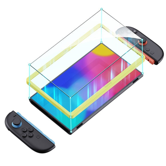 Nintendo Switch 2 Skærmbeskyttelsesglas m. Monteringsramme - 2 stk. - Gennemsigtig
