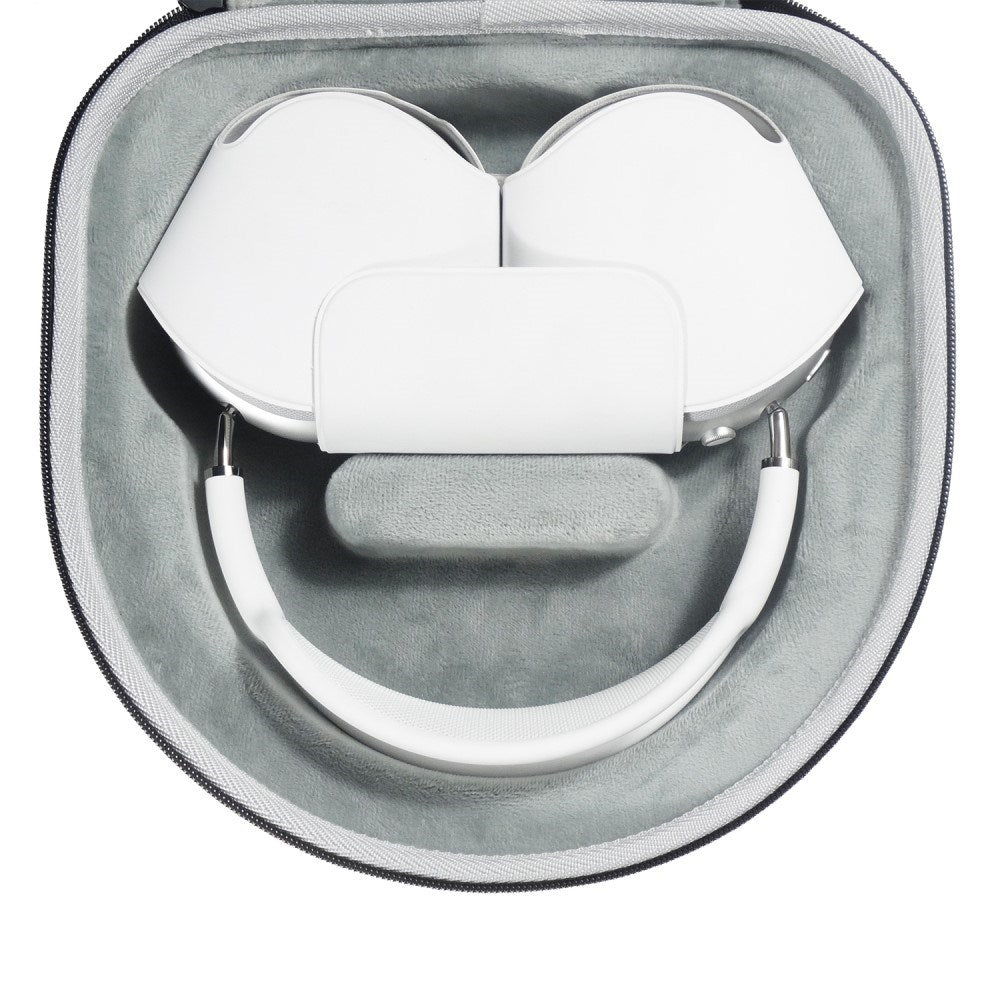 Apple AirPods Max / Max 2 Stof Rejseetui m. Foring - Sort