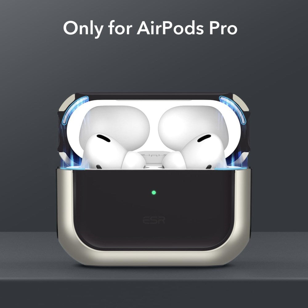 ESR AirPods Pro (1 & 2. gen.) Orbit Hybrid Magnetic  Cover - MagSafe Kompatibel - Titanium