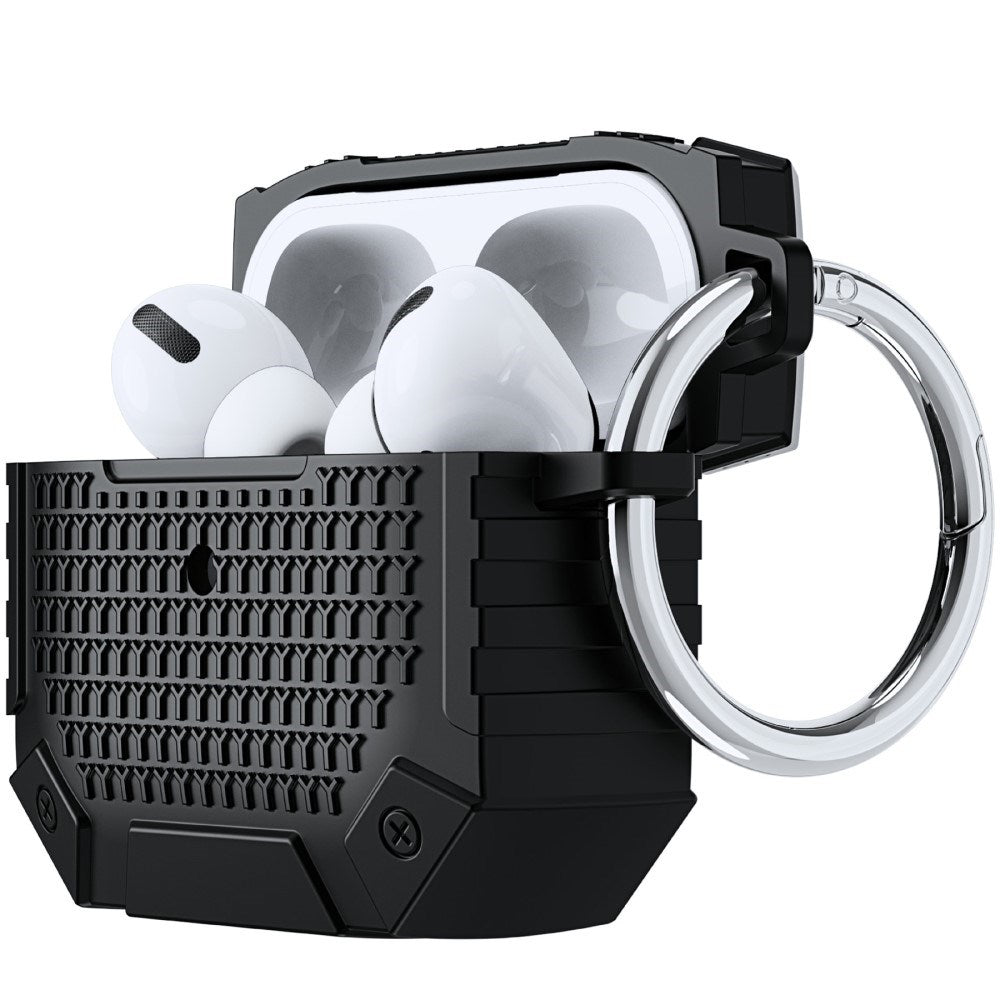 Airpods 4 Stødsikkert Militær Sikkerheds Cover - Rød