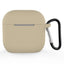 Apple AirPods (4. Gen.) Silikone Cover m. Karabinhage - Beige