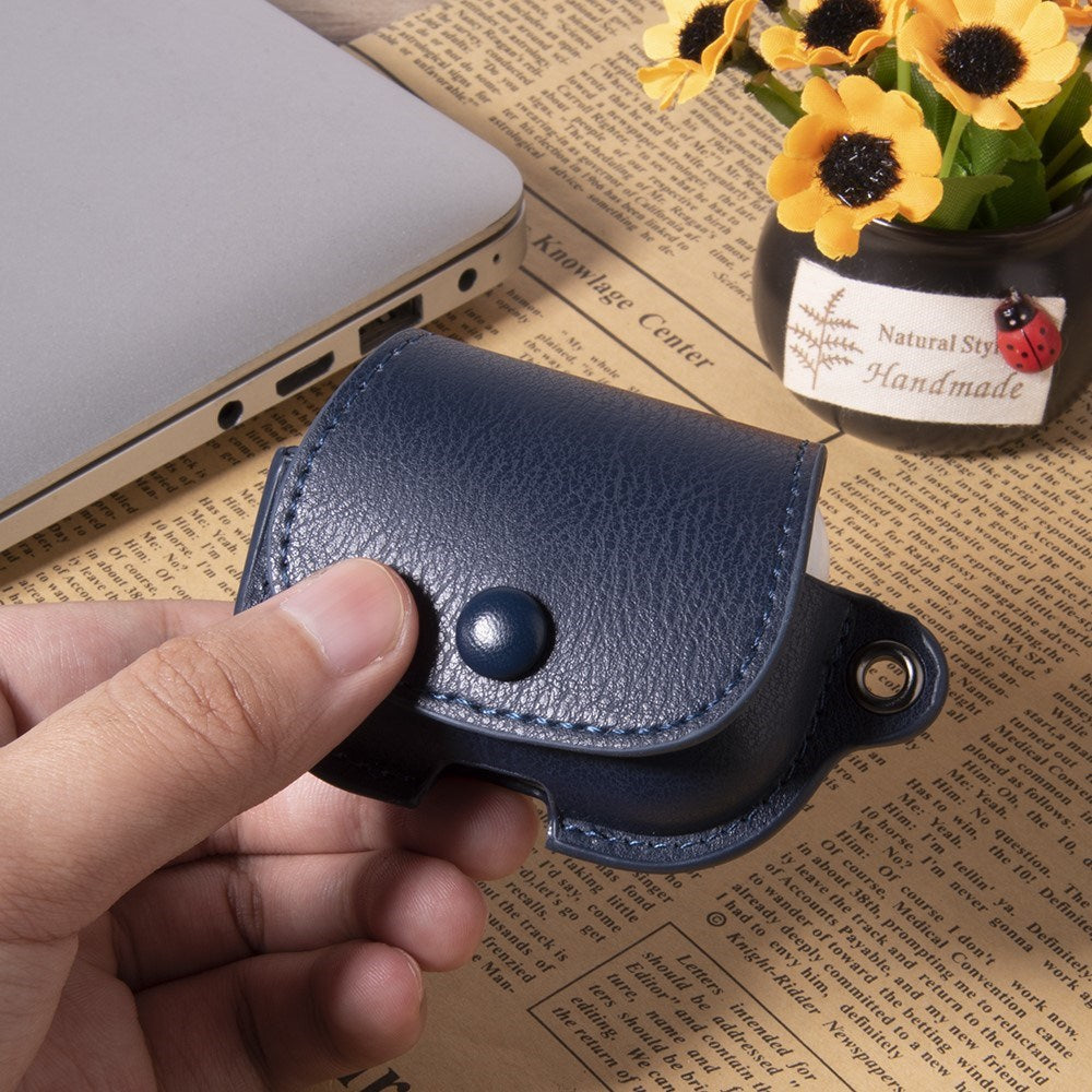 Apple AirPods (3. Gen.) Kunstlæder Cover m. Knaplukning - Rød