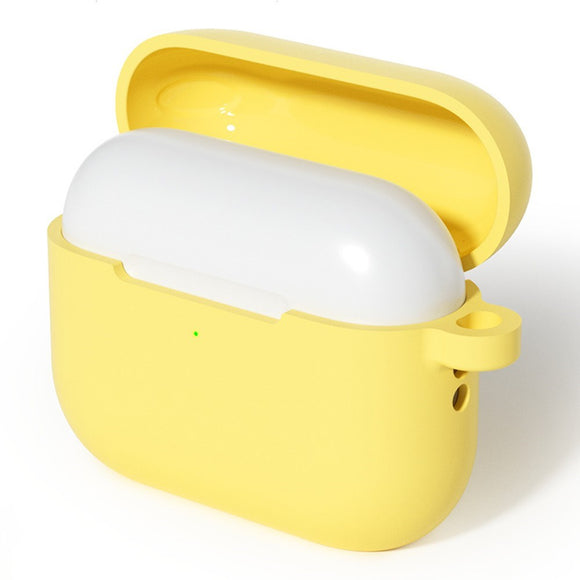 Apple AirPods Pro (3. gen.) Silikone Cover m. Karabinhage - Gul