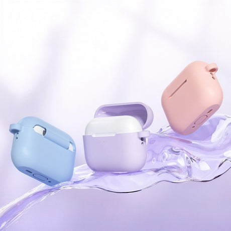 Apple AirPods Pro (3. gen.) Silikone Cover m. Karabinhage - Gul