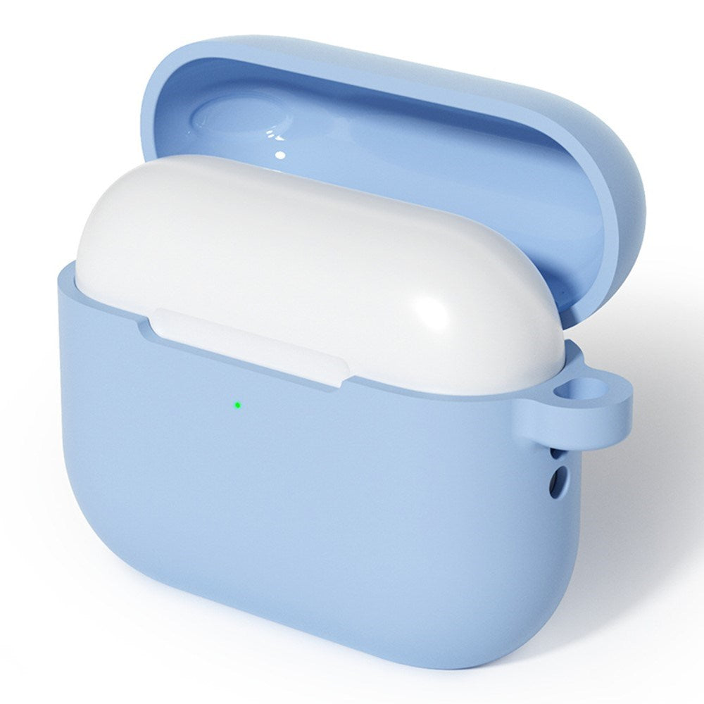 Apple AirPods Pro (3. gen.) Silikone Cover m. Karabinhage - Blå