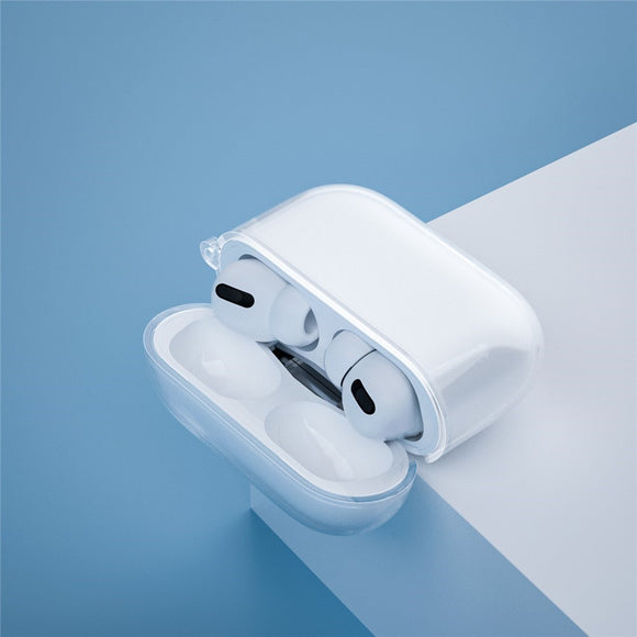 Apple AirPods Pro (3. gen.) Transparent Fleksibelt Plast Cover - Gennemsigtig / Glitter