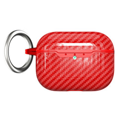 Apple AirPods Pro (3. gen.) Carbon Plast Cover - Rød