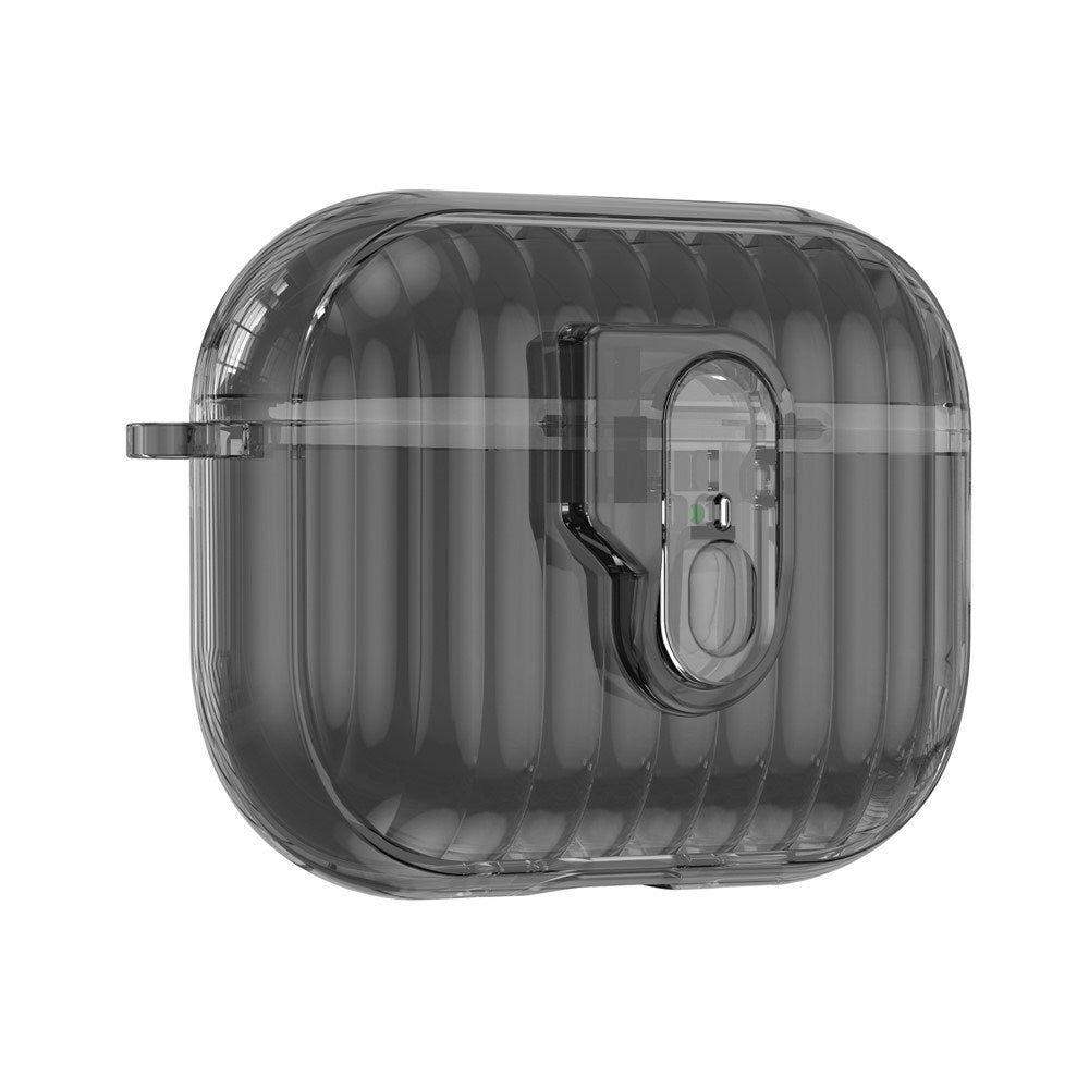 Apple AirPods Pro (3. gen.) Hybrid Plast Cover - Gennemsigtig / Sort