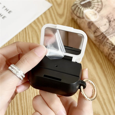 Apple AirPods Pro (3. gen.) Mønstret Plast Cover m. Spejl - Leopard / Sort