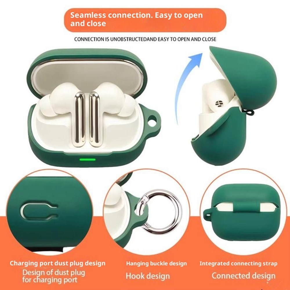 Honor Earbuds 4 Silikone Cover m. Karabinhage - Grøn
