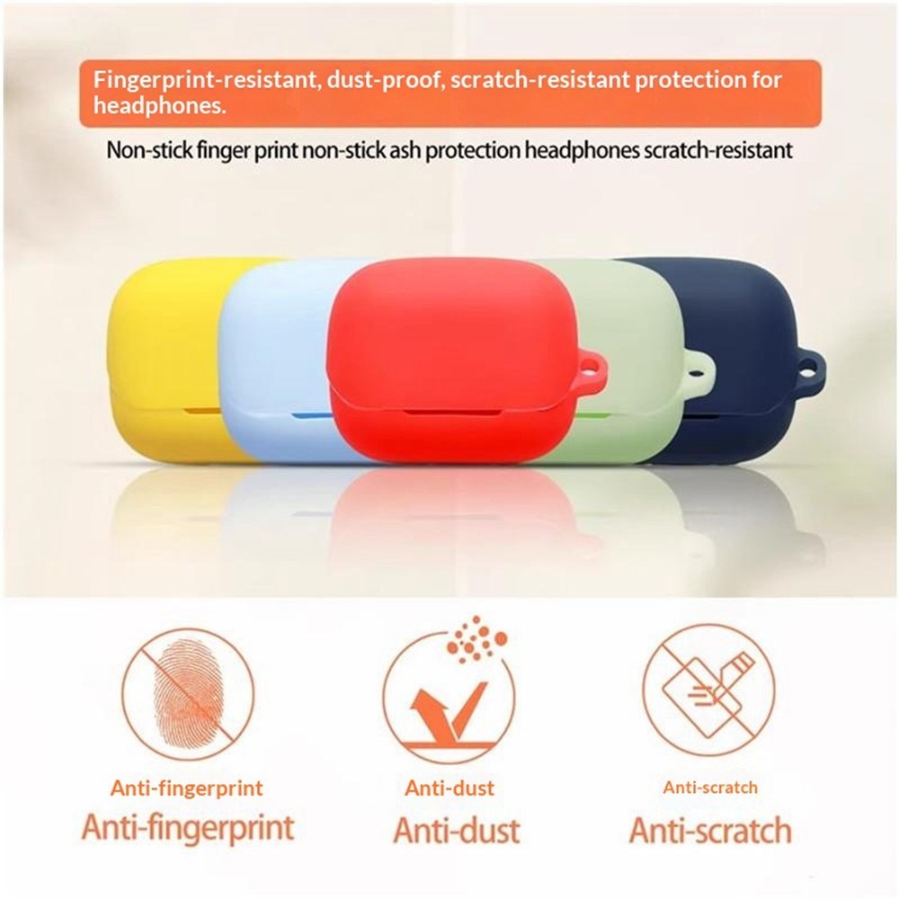 Honor Earbuds 4 Silikone Cover m. Karabinhage - Sort