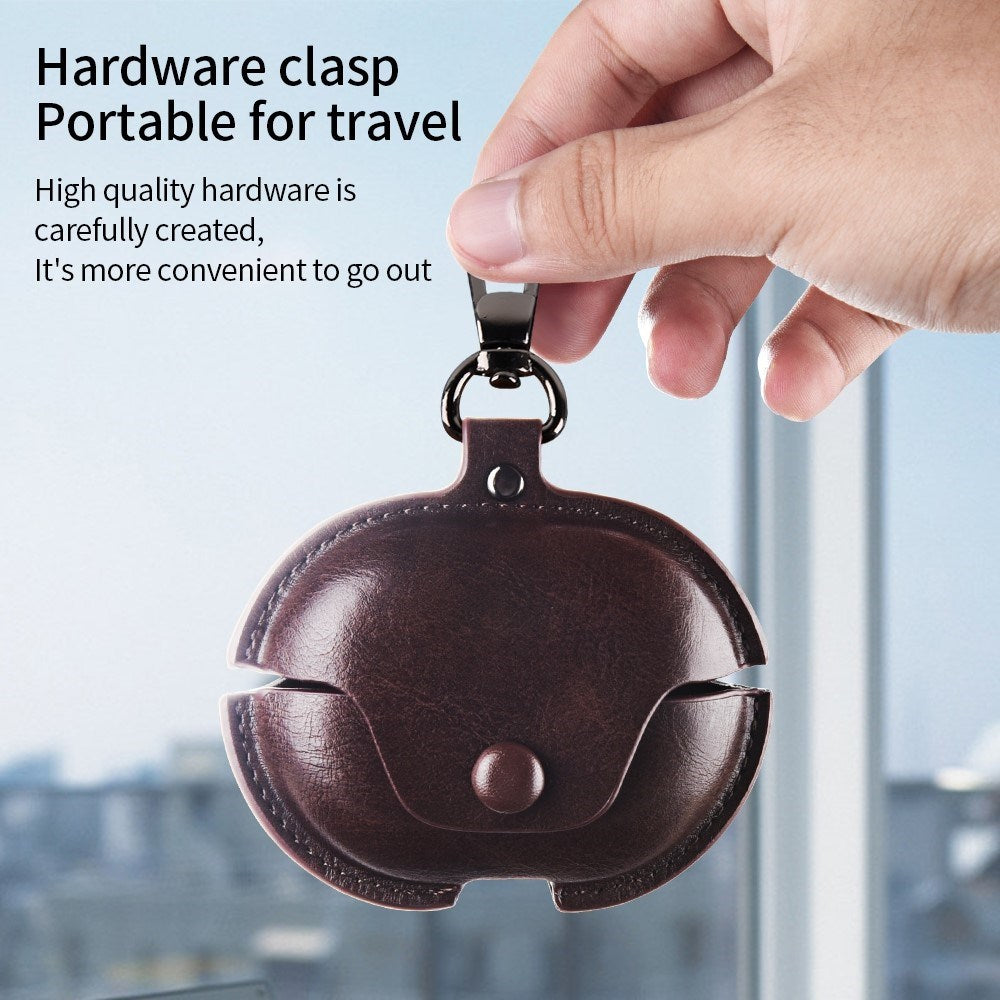 Huawei FreeBuds Pro 5 / 4 / 3 Kunstlæder Cover - Brun