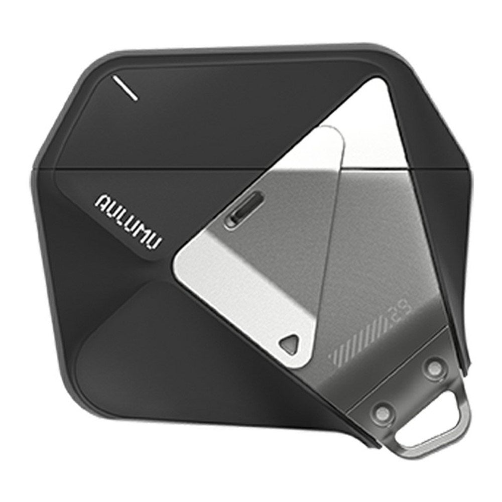 Apple AirPods (4. Gen.) AULUMU Geometrisk Plast Cover m. Strop - Sort