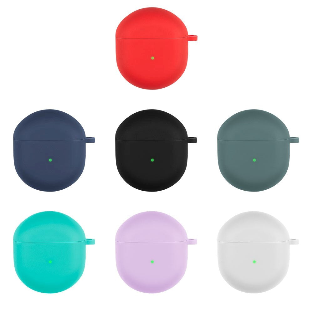 OnePlus Buds Silikone Cover m. Karabinhage - Rød