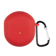 OnePlus Buds Silikone Cover m. Karabinhage - Rød
