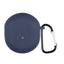 OnePlus Buds Silikone Cover m. Karabinhage - Blå