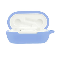 OnePlus Buds Z2 Silikone Cover m. Karabinhage - Lyseblå