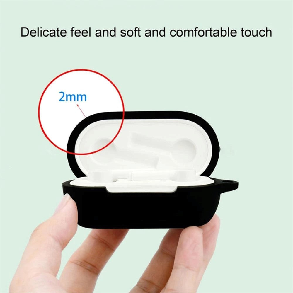 OnePlus Buds Z2 Silikone Cover m. Karabinhage - Rød