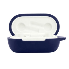 OnePlus Buds Z2 Silikone Cover m. Karabinhage - Mørkeblå