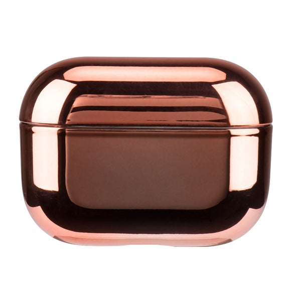 Apple AirPods Pro (2. Gen.) Hårdt Plastik Cover m. Metallisk Overflade - Rose Gold