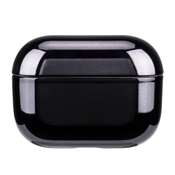 Apple AirPods Pro (2. Gen.) Hårdt Plastik Cover m. Metallisk Overflade - Sort