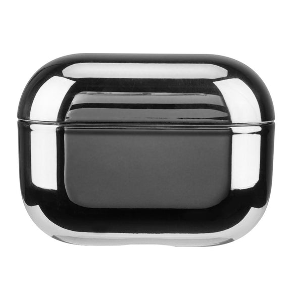 Apple AirPods Pro (2. Gen.) Hårdt Plastik Cover m. Metallisk Overflade - Sølv