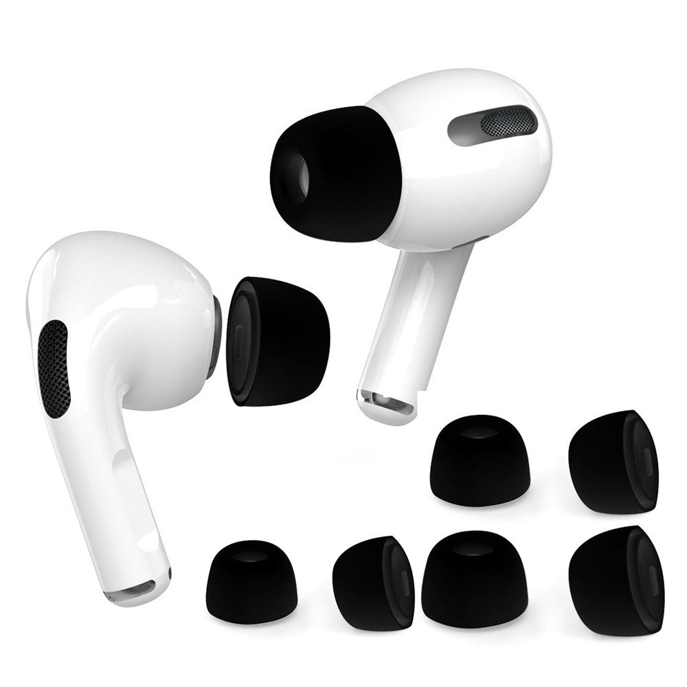 AirPods Pro (1. & 2. Gen.) AHASTYLE Silikone Ørepropper - S / M / L - Sort