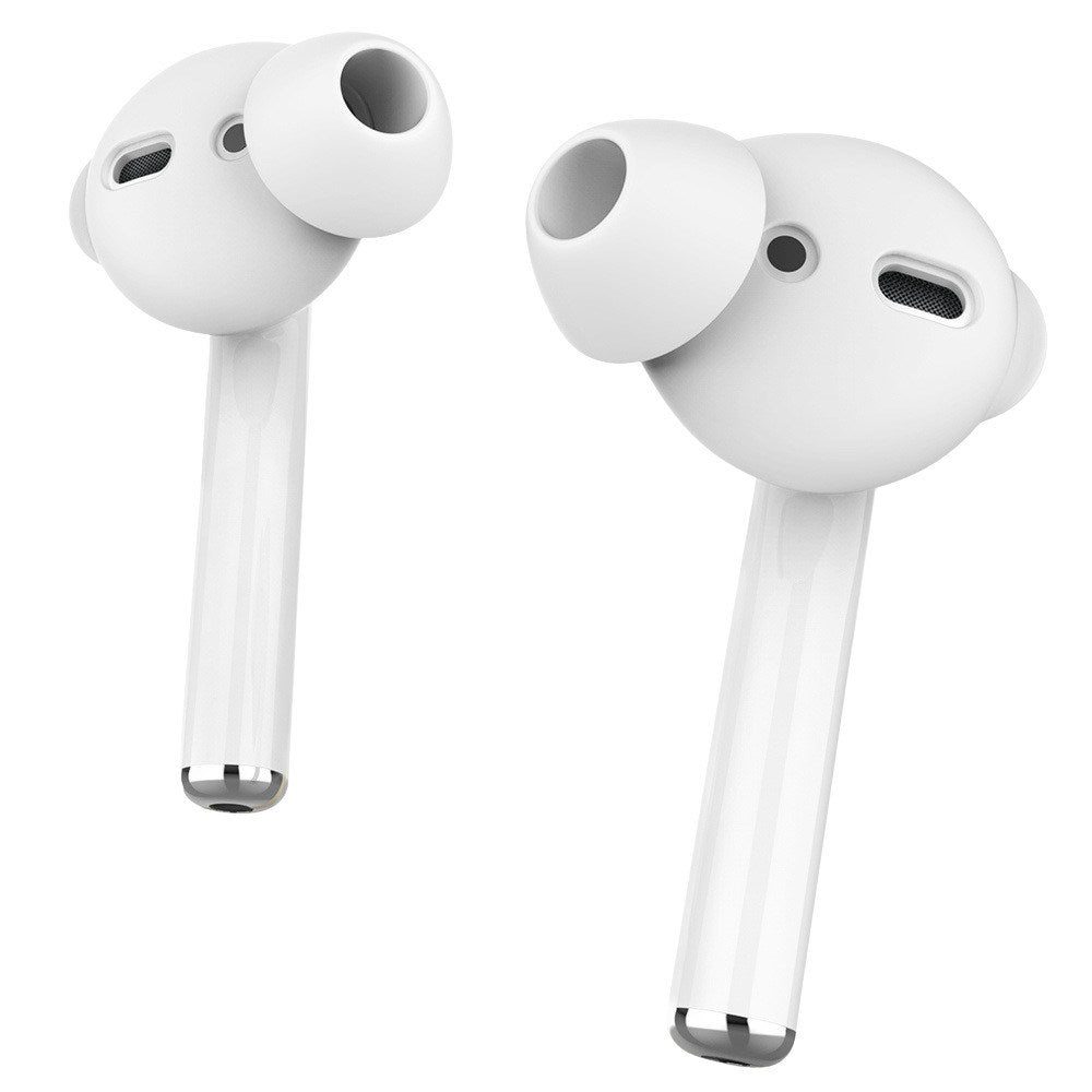 Apple AirPods (1. & 2. Gen) Ørepuder 3 Sæt m. Opbevaringsetui - Str. S - Lyserød