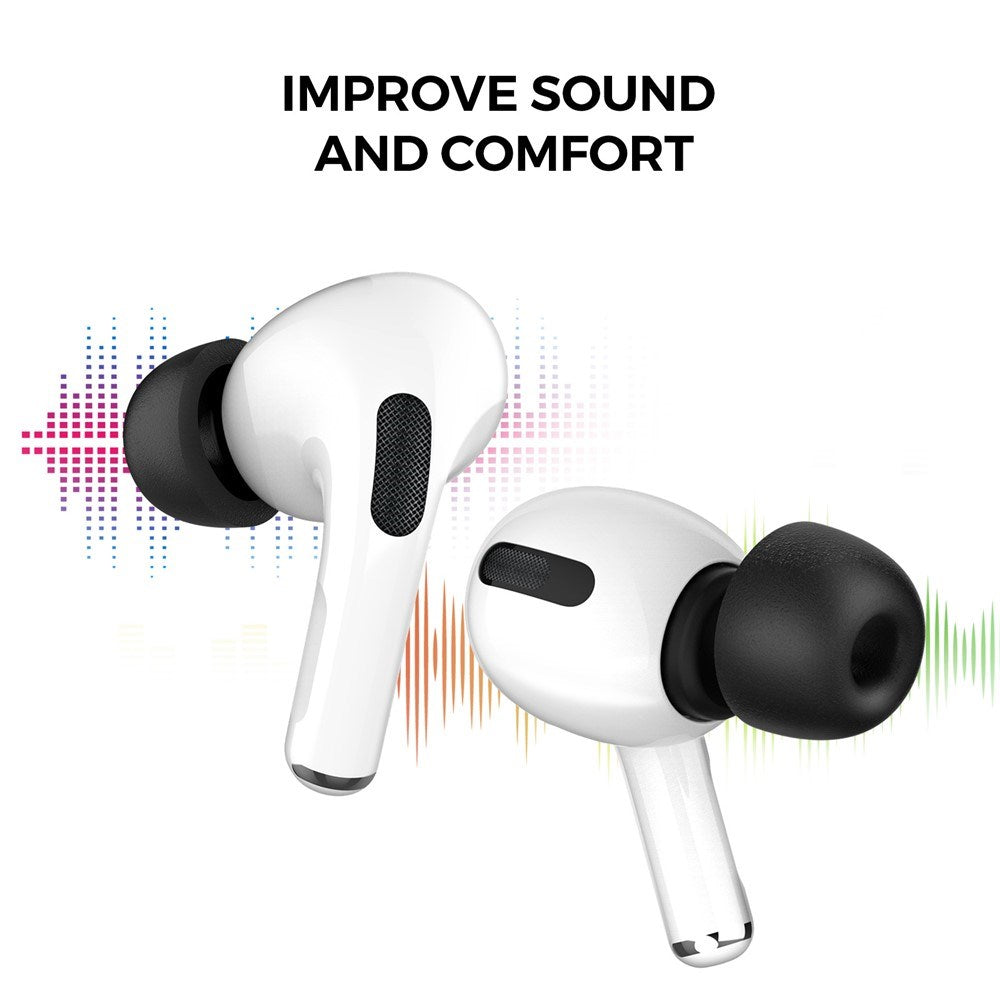 AirPods Pro (1. & 2. Gen.) AHASTYLE WG28 Memory Foam Ørepropper - Str. L - Sort