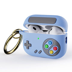 Apple AirPods Pro 2nd Gen (2022) Silikone Cover m. Karabinhage - Spillekonsol - Blå