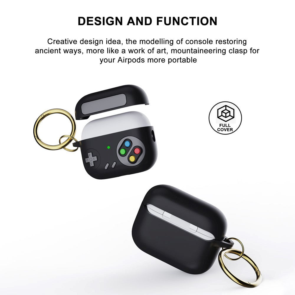 Apple AirPods Pro 2nd Gen (2022) Silikone Cover m. Karabinhage - Spillekonsol - Blå