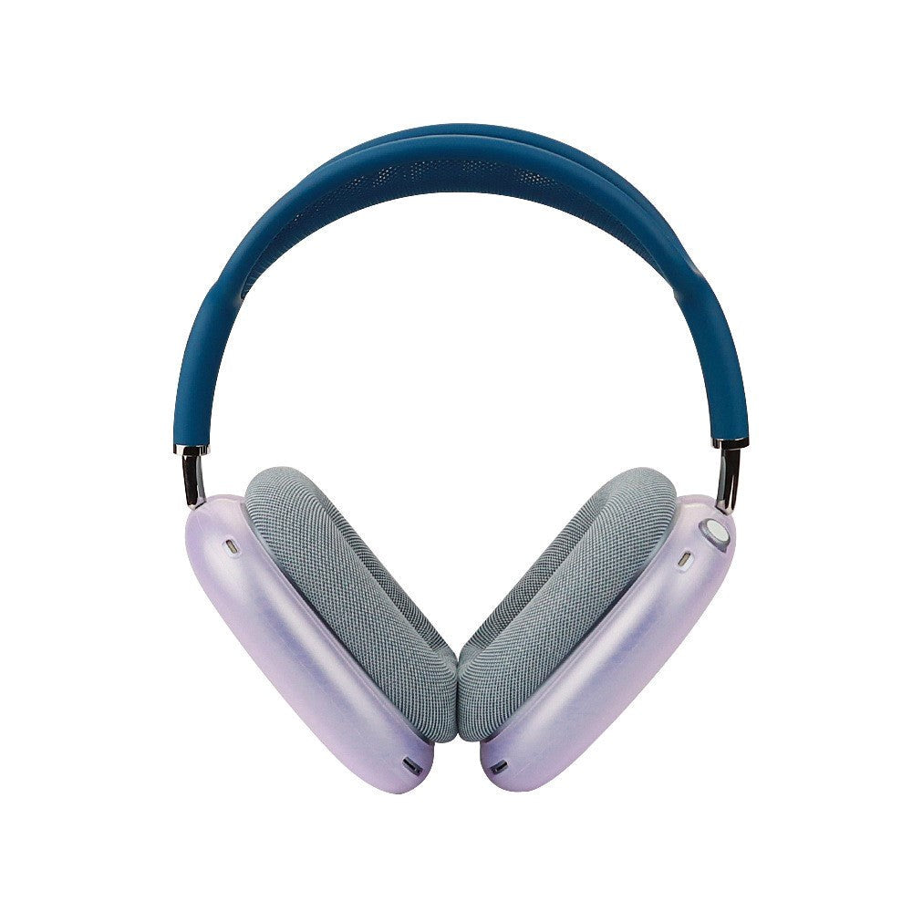 AirPods Max / Max 2 Silikone Cover m. Bøjle Beskytter - Gennemsigtig / Blå