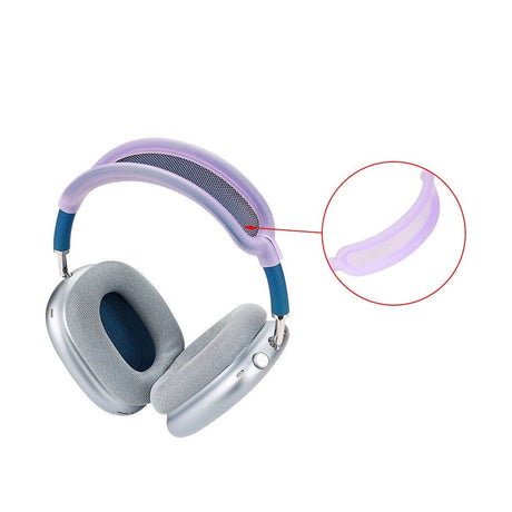 AirPods Max / Max 2 Silikone Cover m. Bøjle Beskytter - Gennemsigtig / Blå