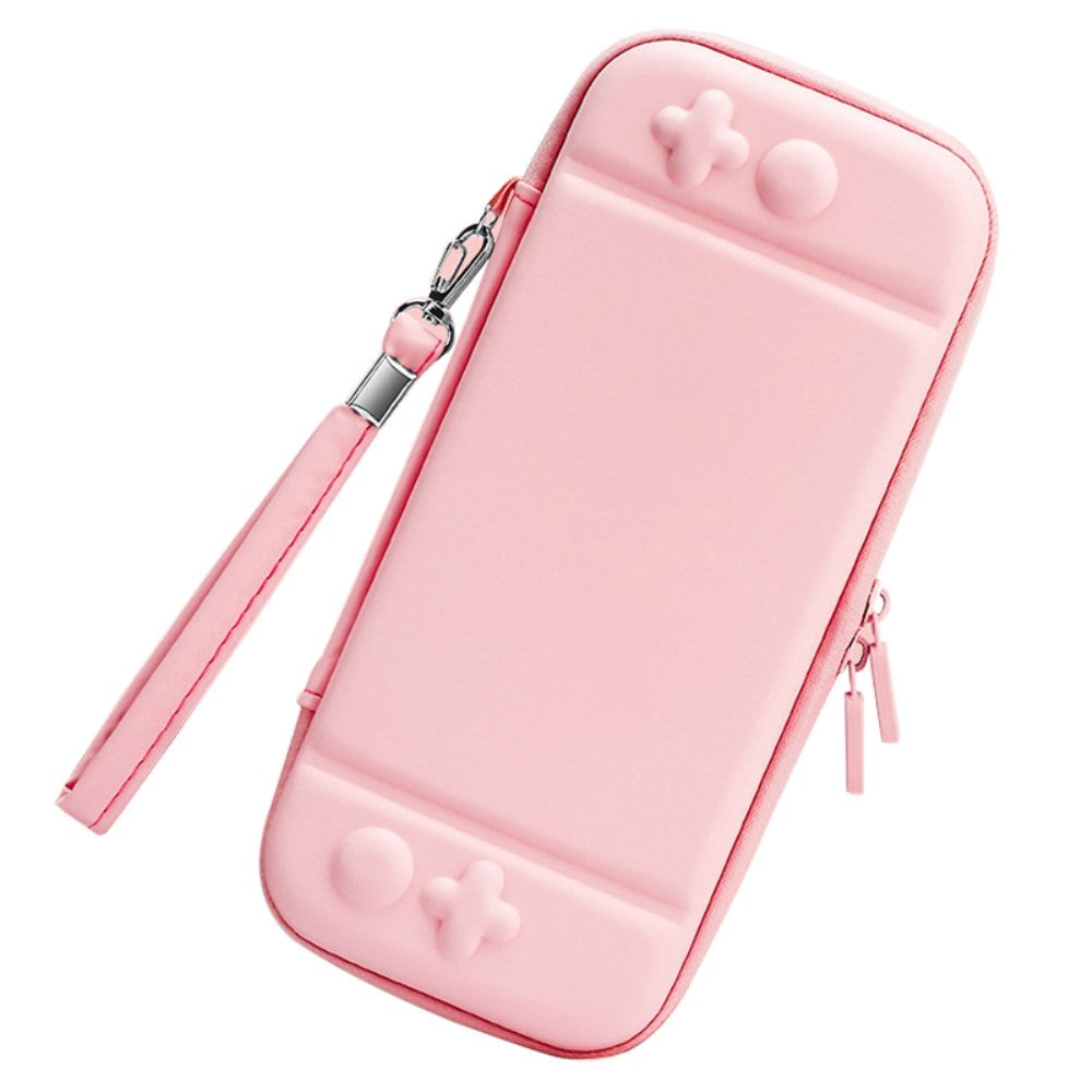 Nintendo Switch / Switch OLED Opbevaringstaske m. Lynlås - Lyserød