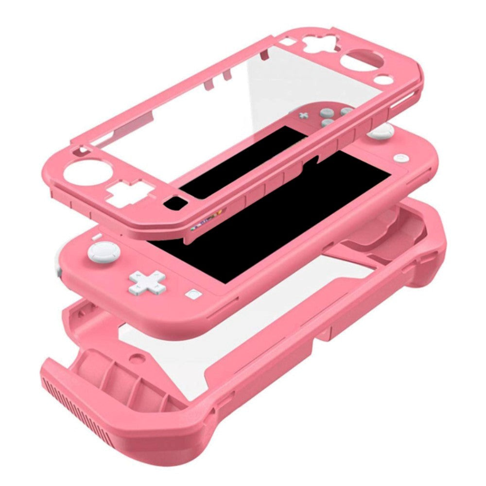 Nintendo Switch Lite 360° Plastik Cover m. Indbygget Skærmbeskyttelse - Gul